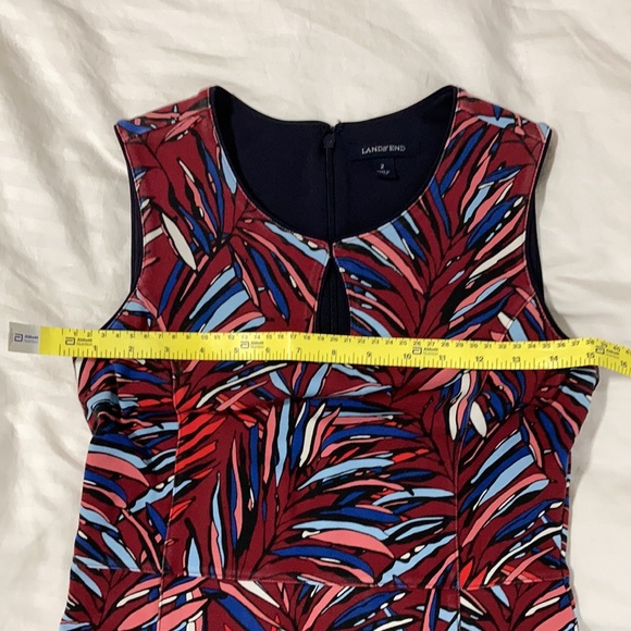 Vibrant leaf pattern sheath dress - Picture 5 of 9